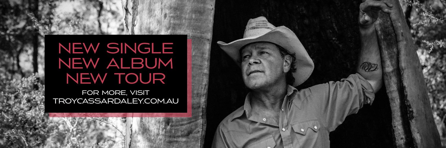 Troy Cassar-Daley's banner