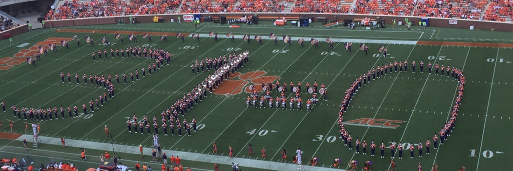 Clemson Carl's banner