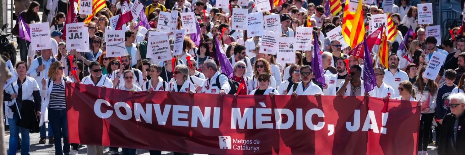 Metges de Catalunya's banner