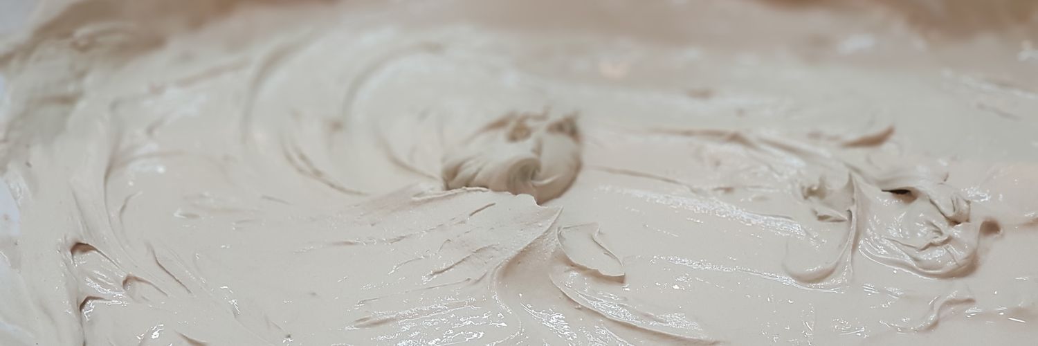 White clay girl's banner