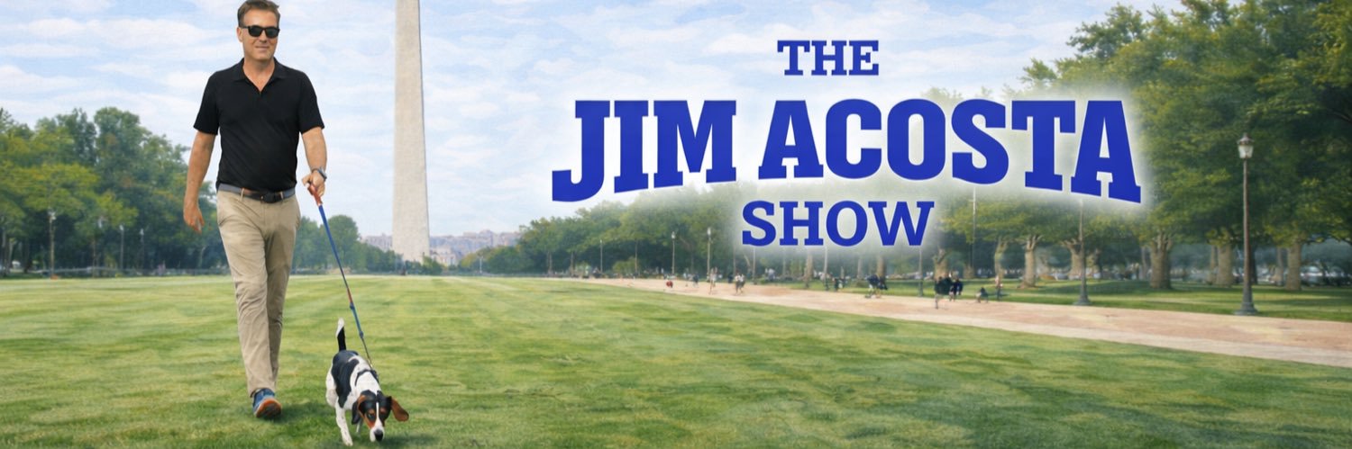 Jim Acosta's banner
