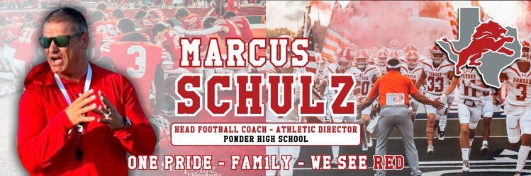 Coach Schulz's banner