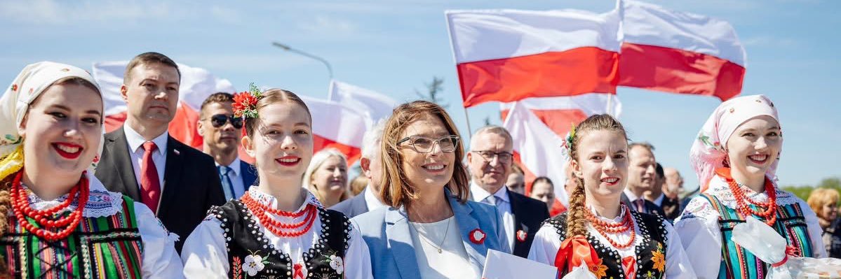 Małgorzata Kidawa-Błońska's banner