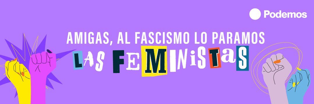 Podemos Aragón's banner