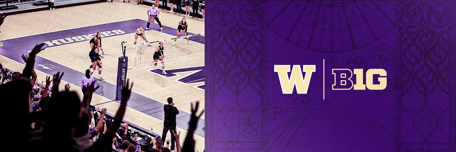 Washington Volleyball's banner