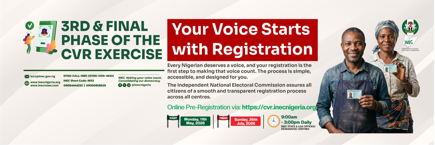 INEC Nigeria's banner