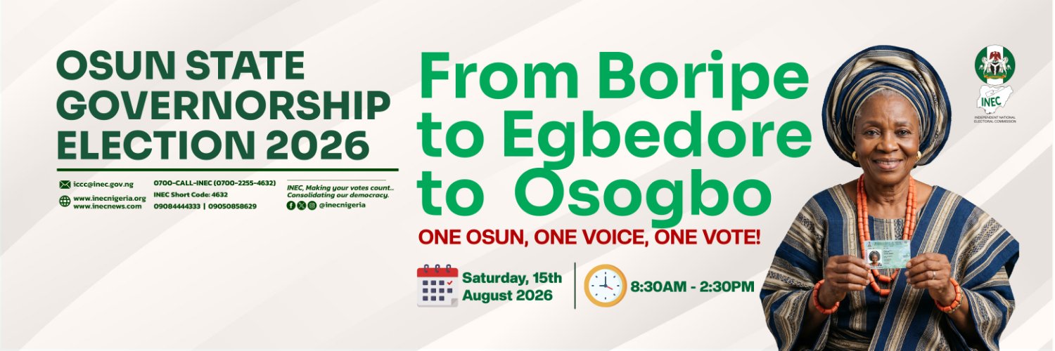 INEC Nigeria's banner