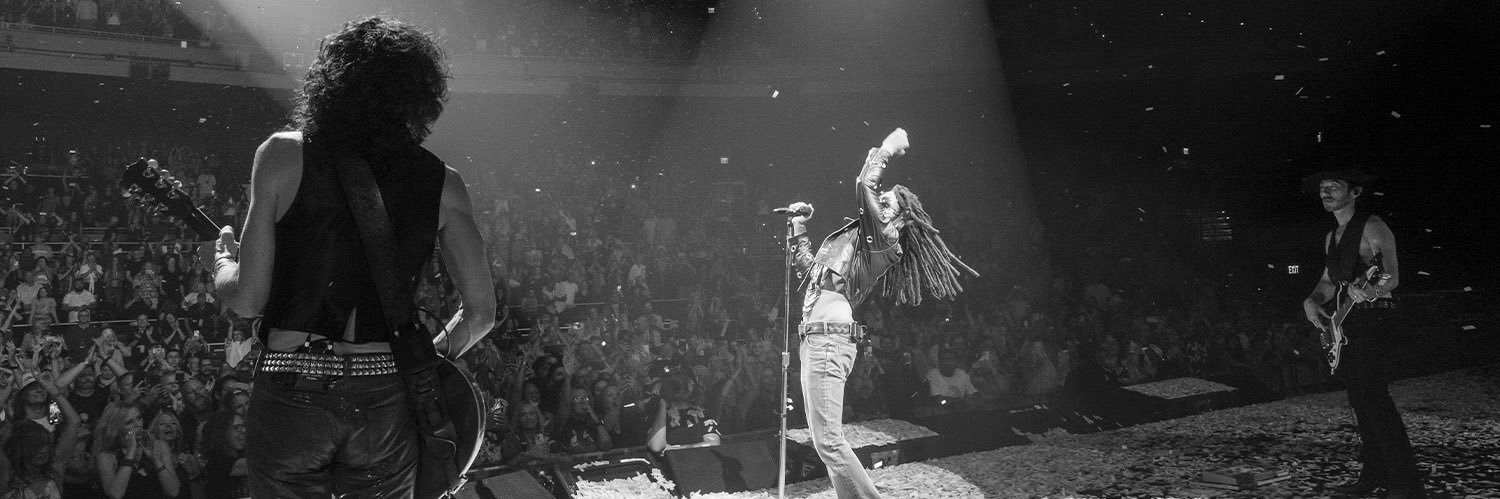Lenny Kravitz's banner
