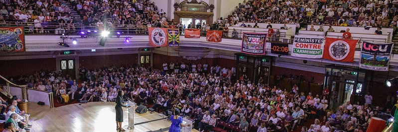 Stop the War Coalition's banner