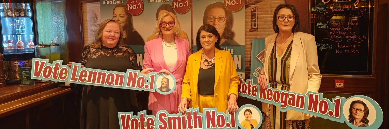 Senator Sharon Keogan's banner