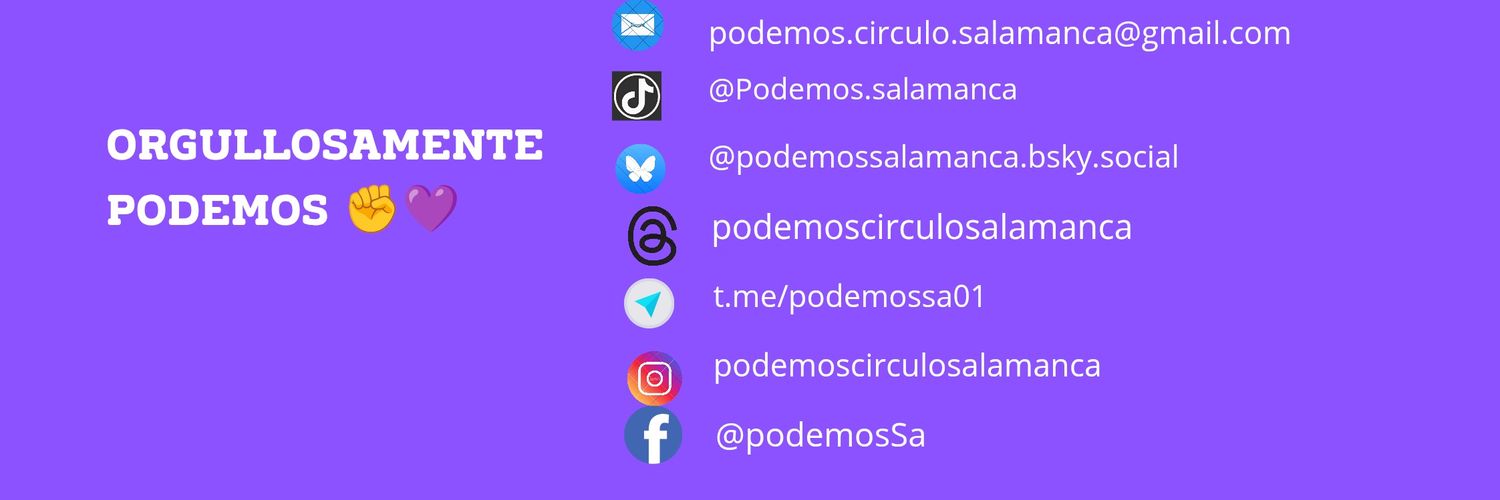 Podemos Salamanca's banner