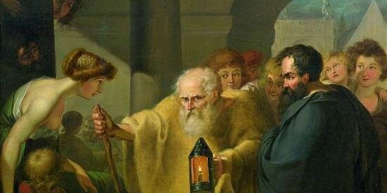 Diogenes of Sinope's banner