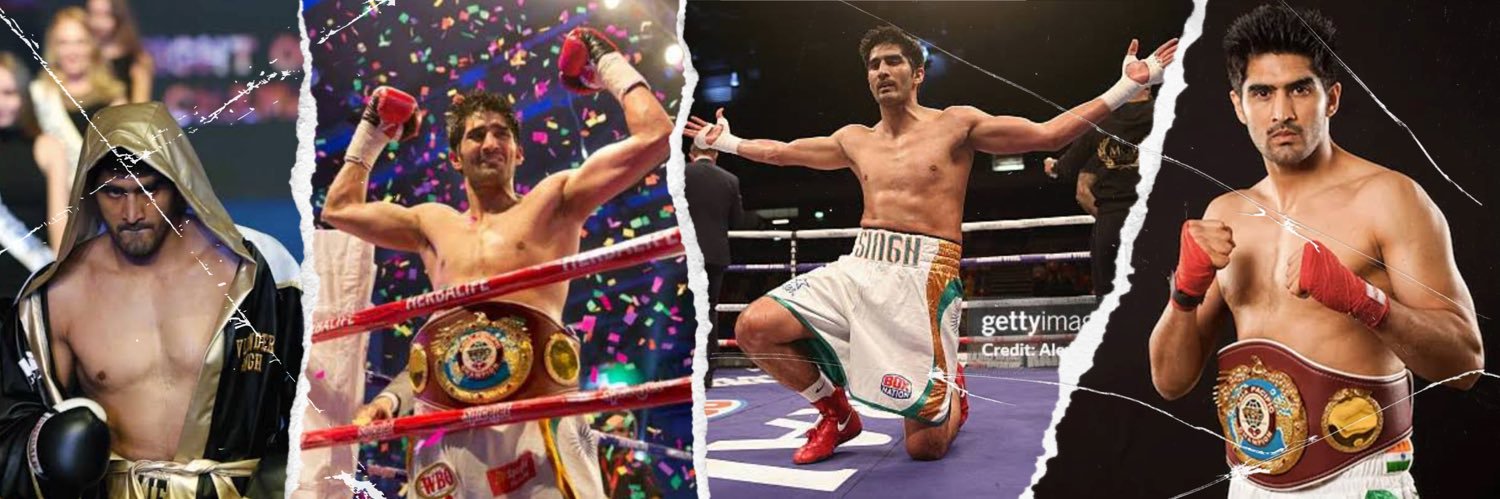 Vijender Singh's banner