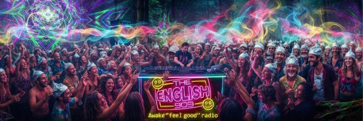 The English 909 (A 5th Dimensional Radio Station)'s banner