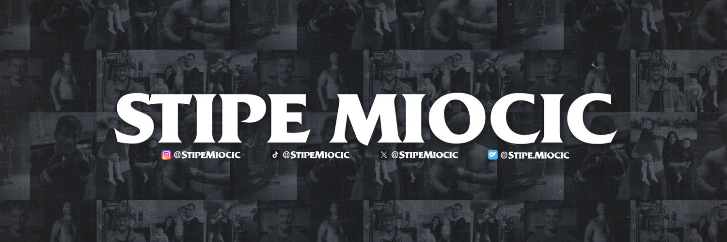 Stipe Miocic's banner