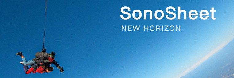 SonoSheet's banner