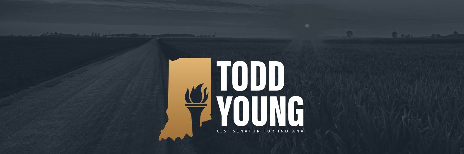 Senator Todd Young's banner