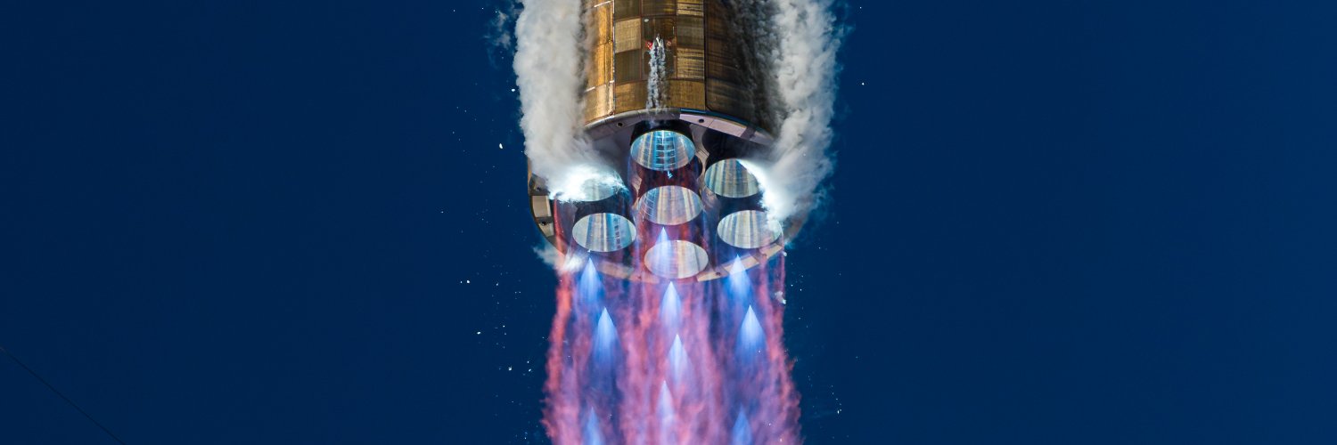 Blue Origin's banner