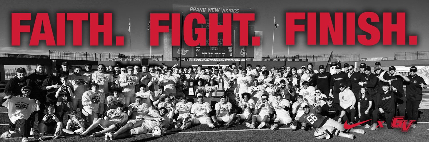 Grand View Football's banner