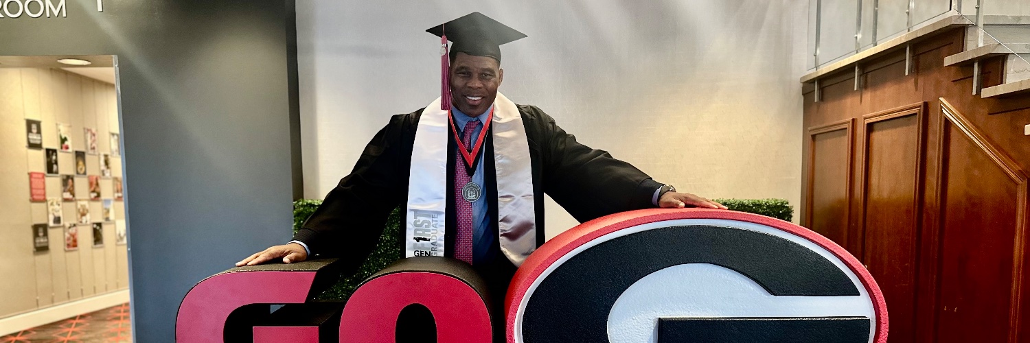 Herschel Walker's banner