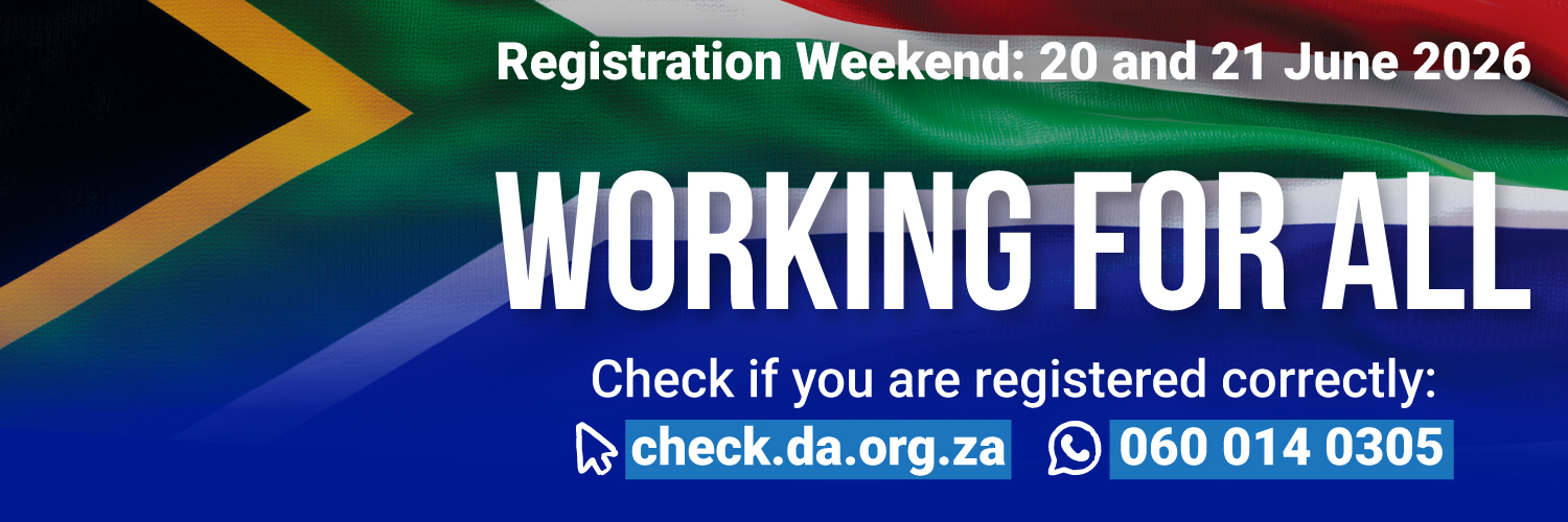 Democratic Alliance's banner