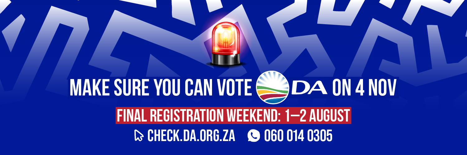 Democratic Alliance's banner
