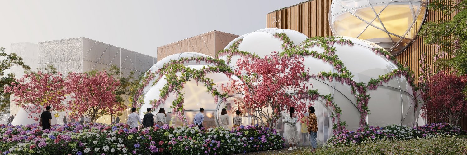 Swiss Pavilion's banner