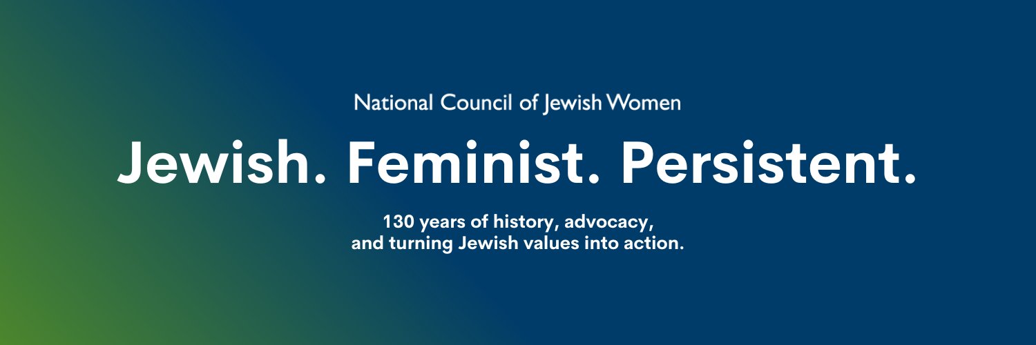 National Council of Jewish Women's banner