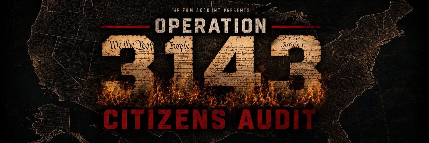 The Fan Account - Citizens Audit | Operation 3143's banner