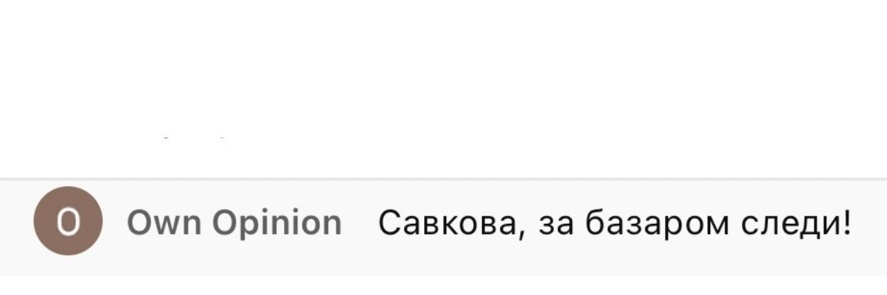 Vladisláva Savkóva's banner