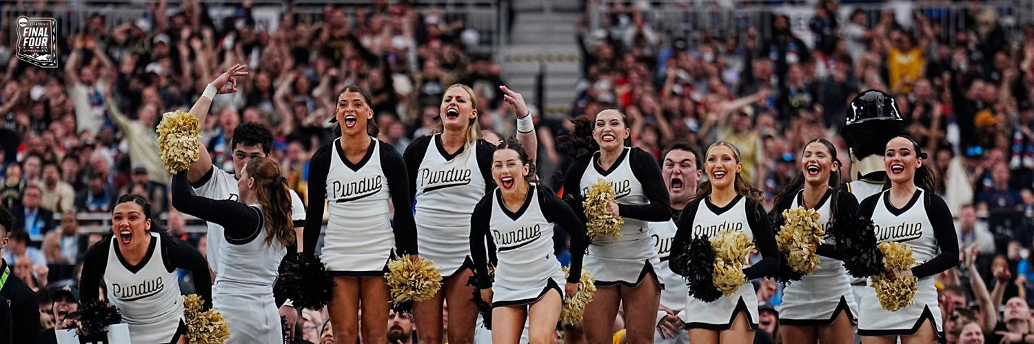 Purdue Cheer's banner