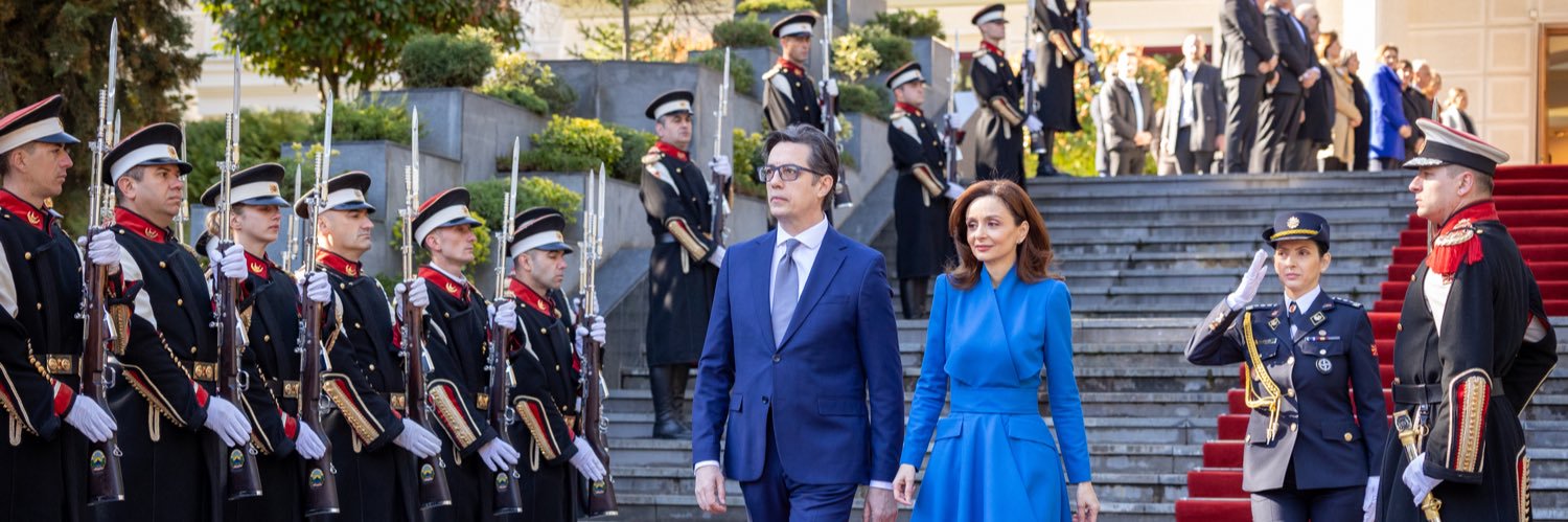 Stevo Pendarovski's banner