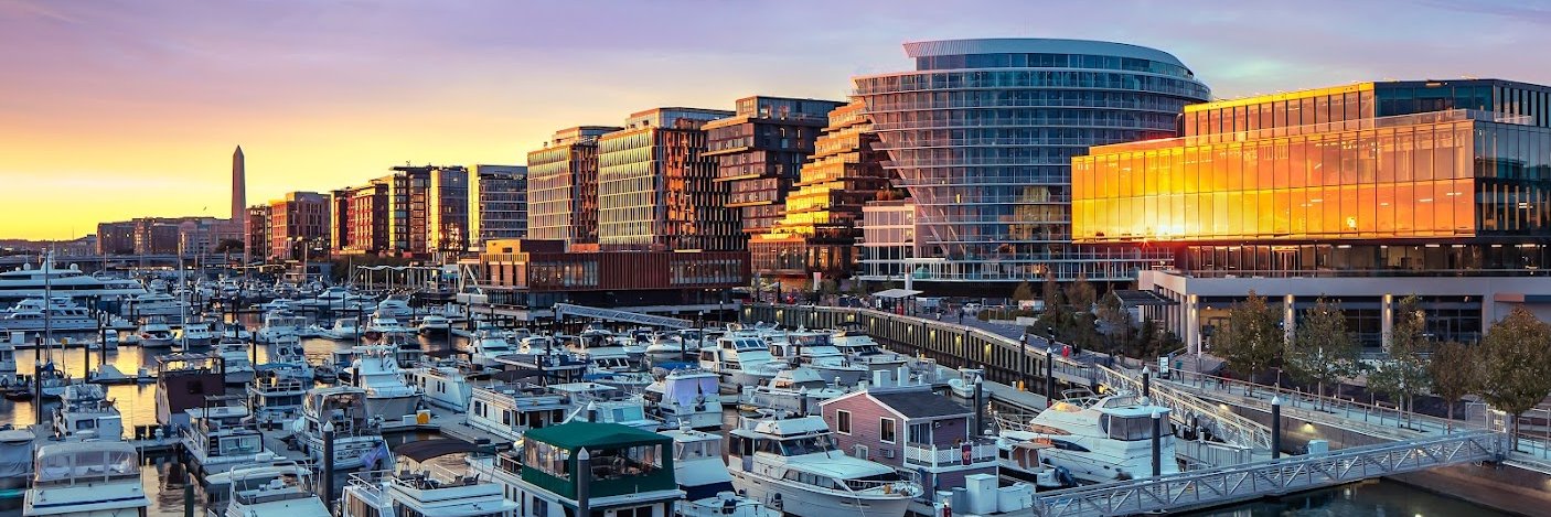 The Wharf's banner