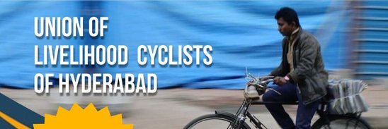 Bicycle Mayor of Hyderabad's banner