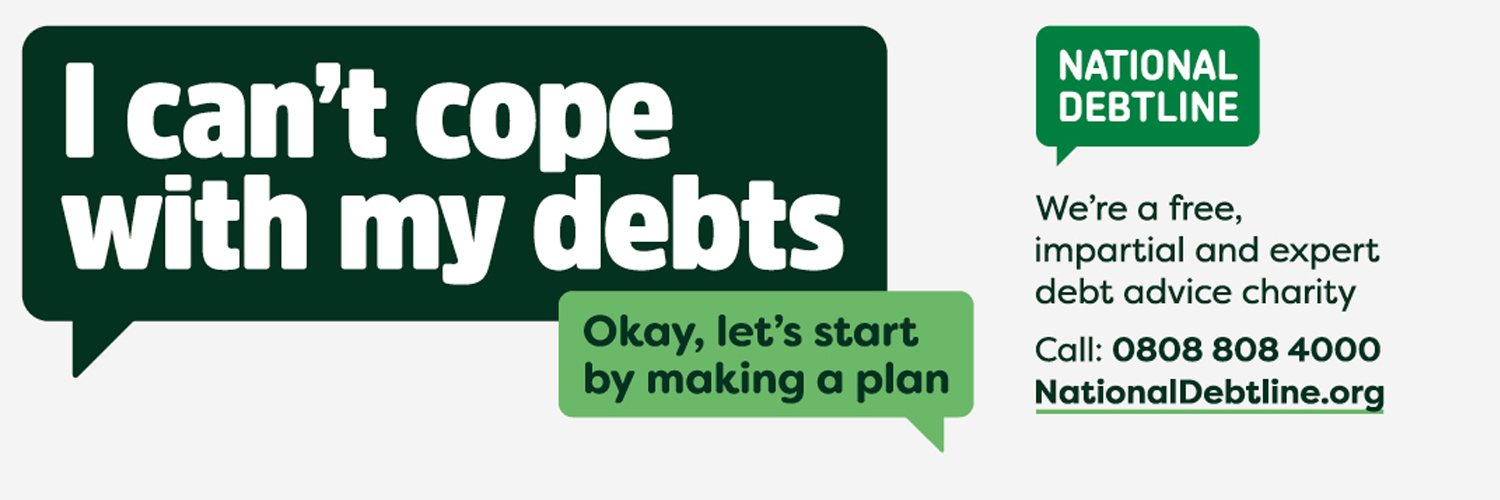 National Debtline's banner