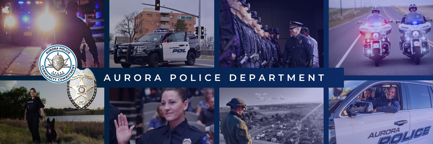 Aurora Police Dept's banner