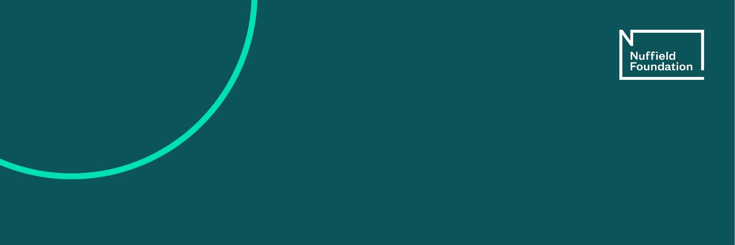 Nuffield Foundation's banner