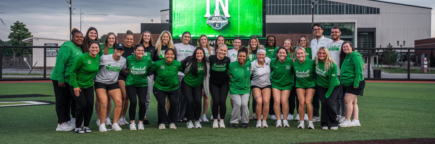 Marshall Softball's banner