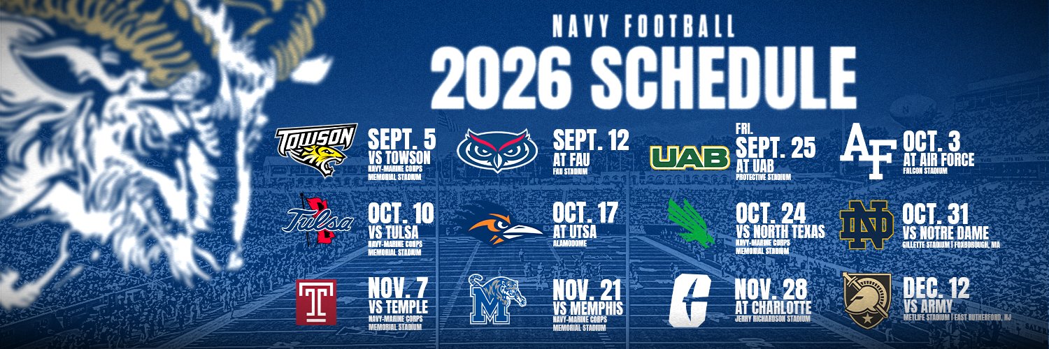 Navy Football's banner