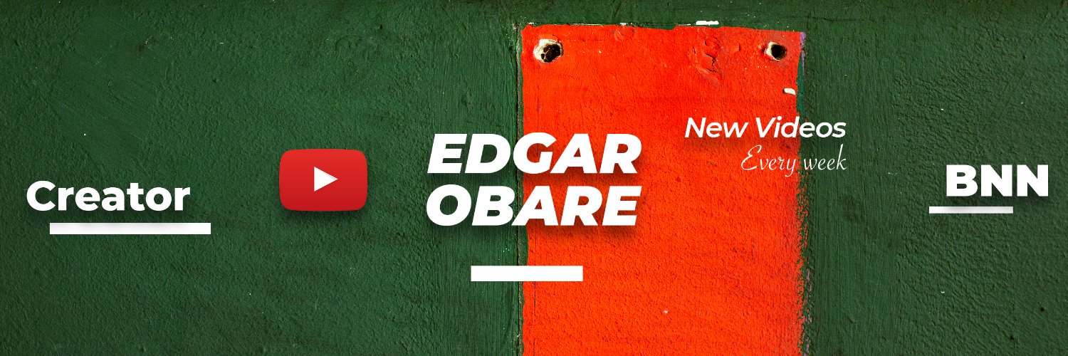 Edgar Obare's banner