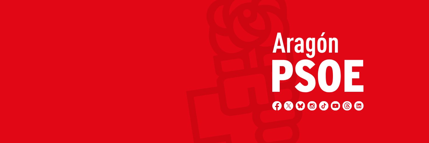 PSOE Aragón's banner
