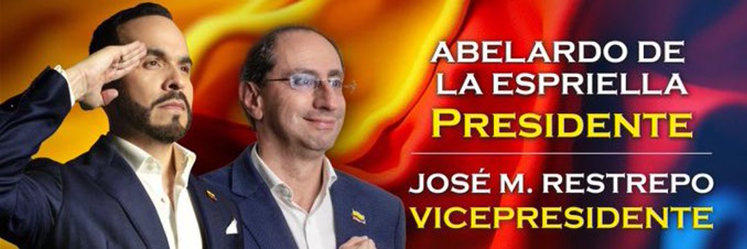 Mauricio Mora's banner