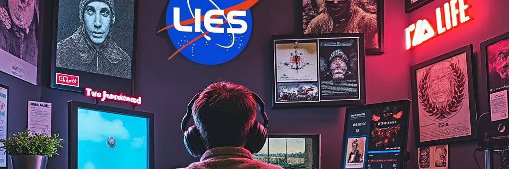 Post NASA Lies's banner