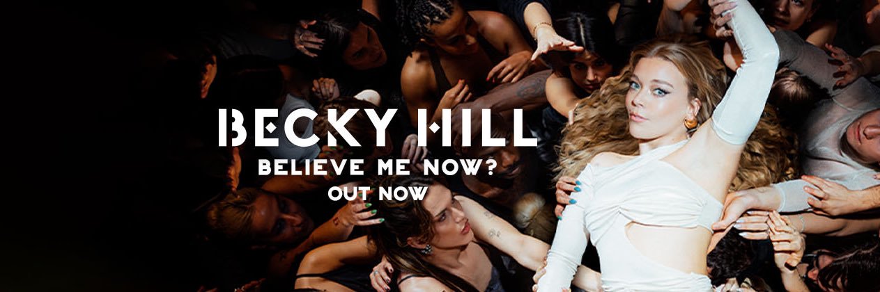 Becky Hill's banner