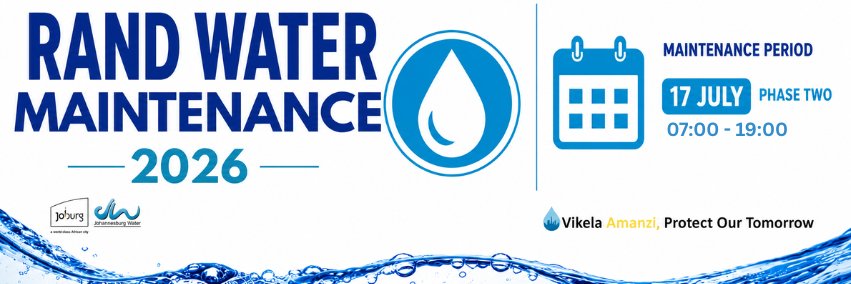 Johannesburg Water's banner