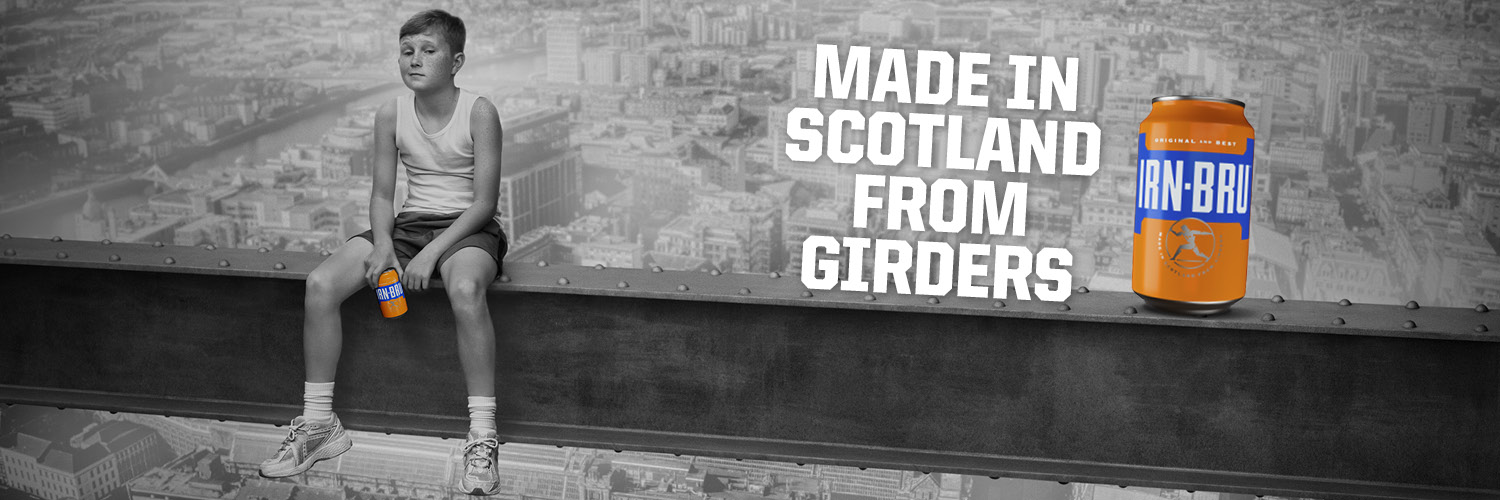IRN-BRU's banner