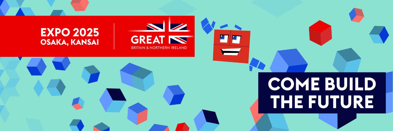 UK at World Expo 2025 Osaka, Kansai's banner