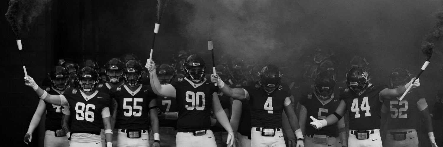 Huskie Football's banner