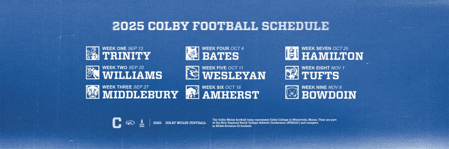 Colby Football's banner