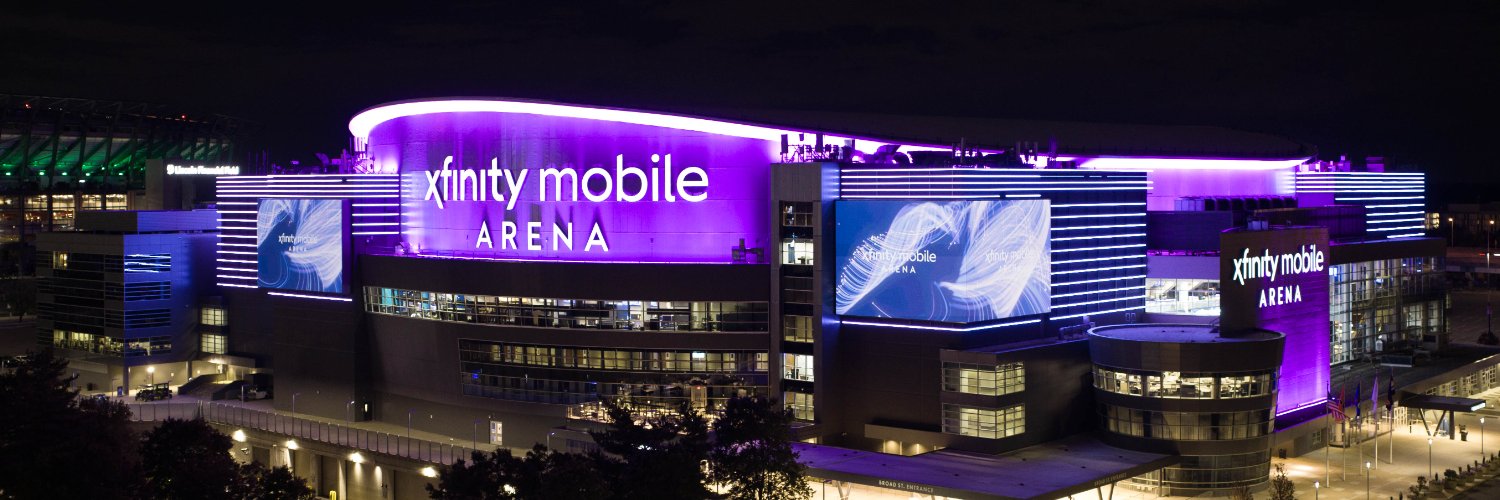 Xfinity Mobile Arena's banner